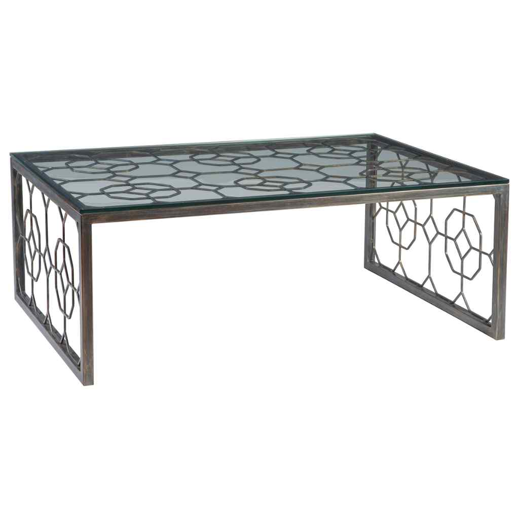 Honeycomb Rectangular Cocktail Table - Metal Designs St Laurent