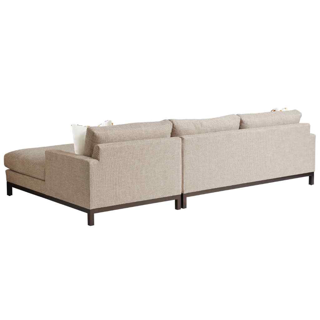 Horizon Sectional - Barclay Butera Upholstery Left / Taupe with Bronze