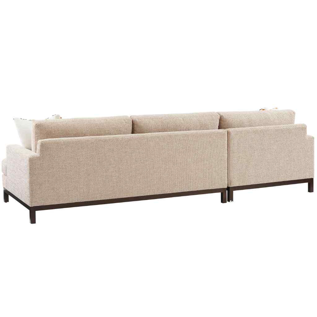 Horizon Sectional - Barclay Butera Upholstery Right / Taupe with Bronze