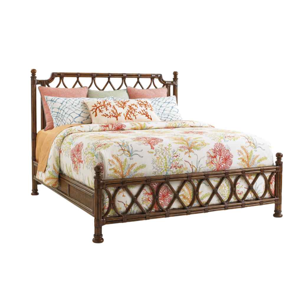 Island Breeze Rattan Bed King / Brown