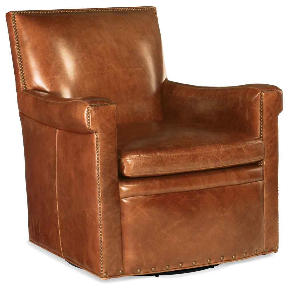 Jilian Swivel Club Chair Light Brown