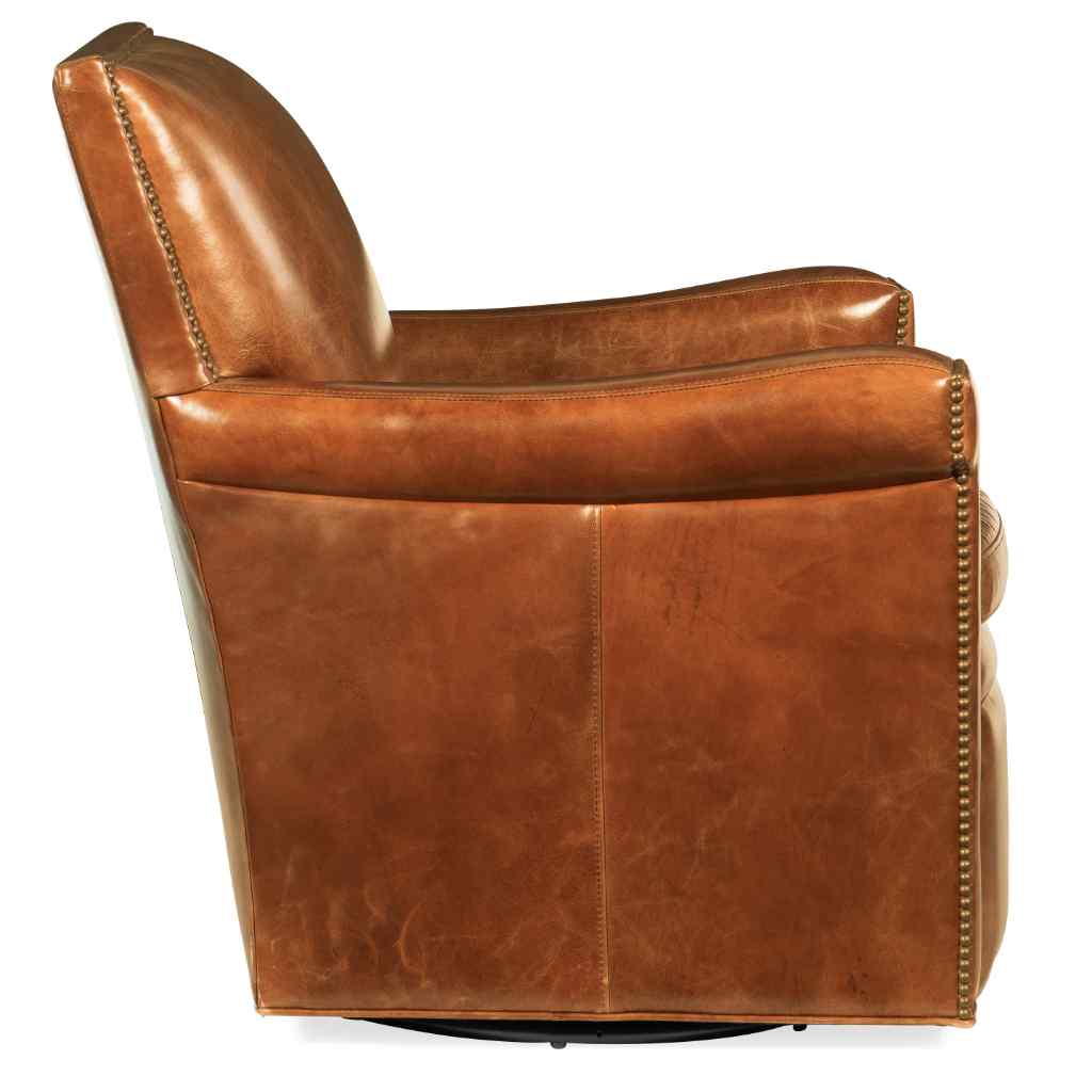 Jilian Swivel Club Chair Light Brown