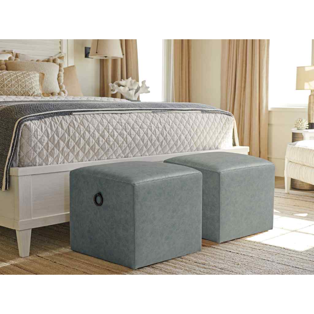 Jupiter Leather Ottoman Brown