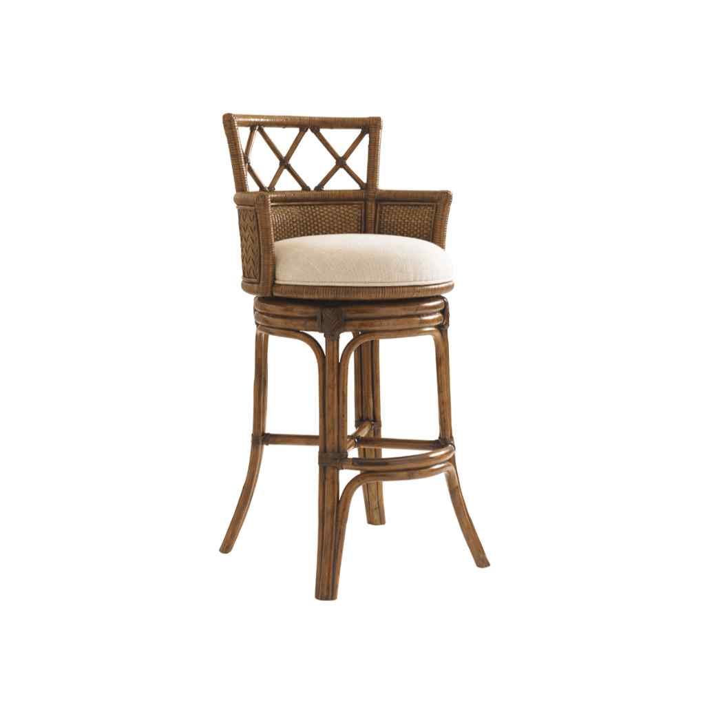 Kamala Bay Swivel Bar Stool Brown