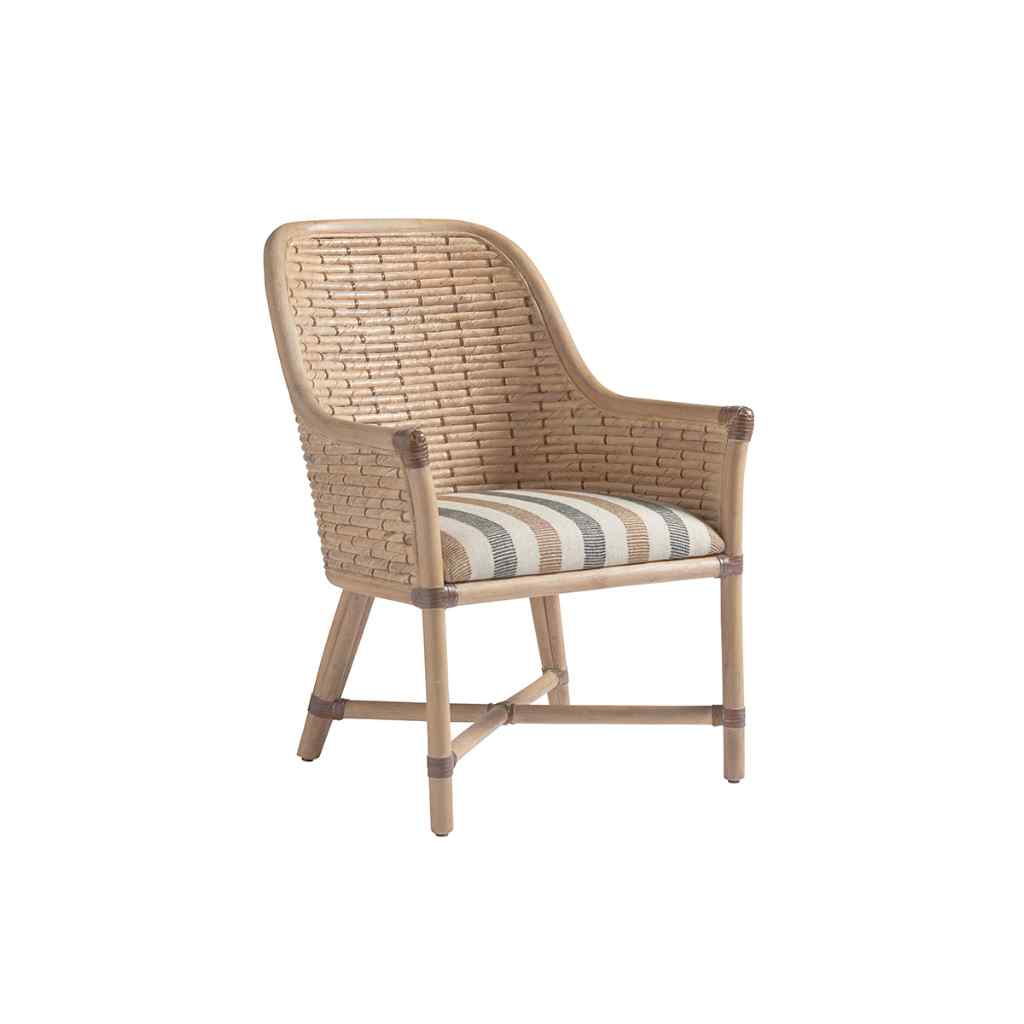 Keeling Woven Arm Chair - Los Altos Striped