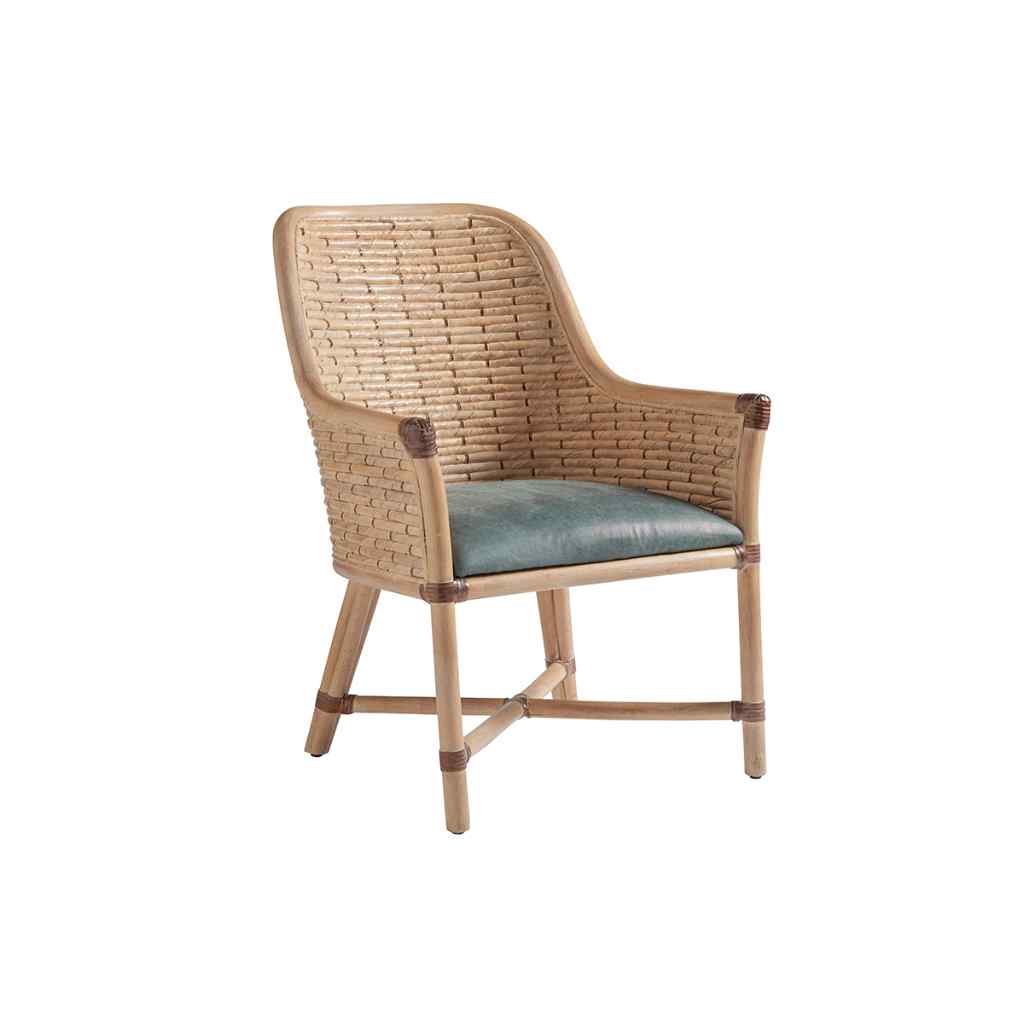 Keeling Woven Arm Chair - Los Altos Seaglass