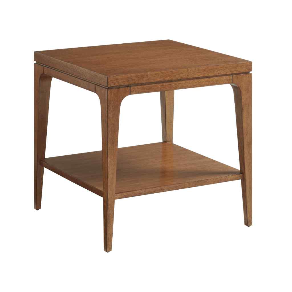 Kinsley Square Lamp Table Brown