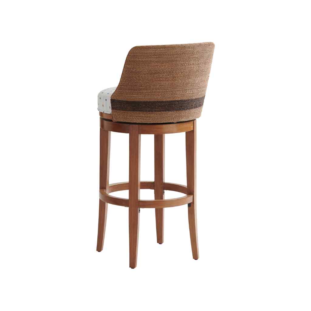 Kipton Swivel Bar Stool - Palm Desert Brown with Pattern