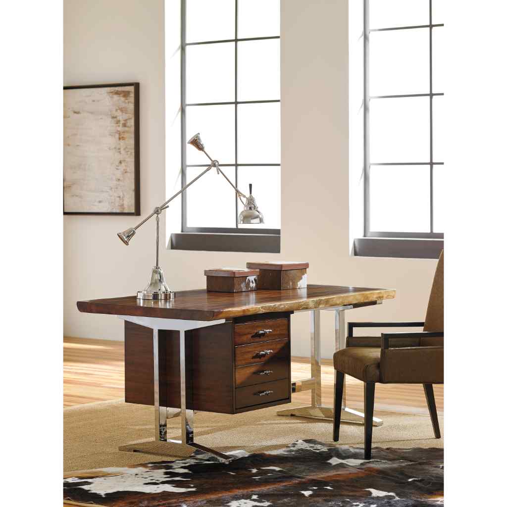 La Costa Live Edge Writing Desk Brown