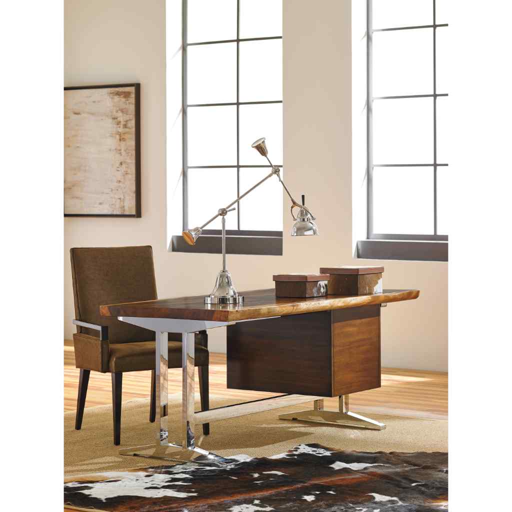 La Costa Live Edge Writing Desk Brown