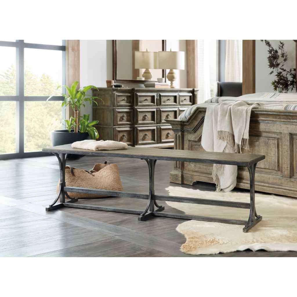 La Grange Von Rosenberg Bed Bench Medium Brown