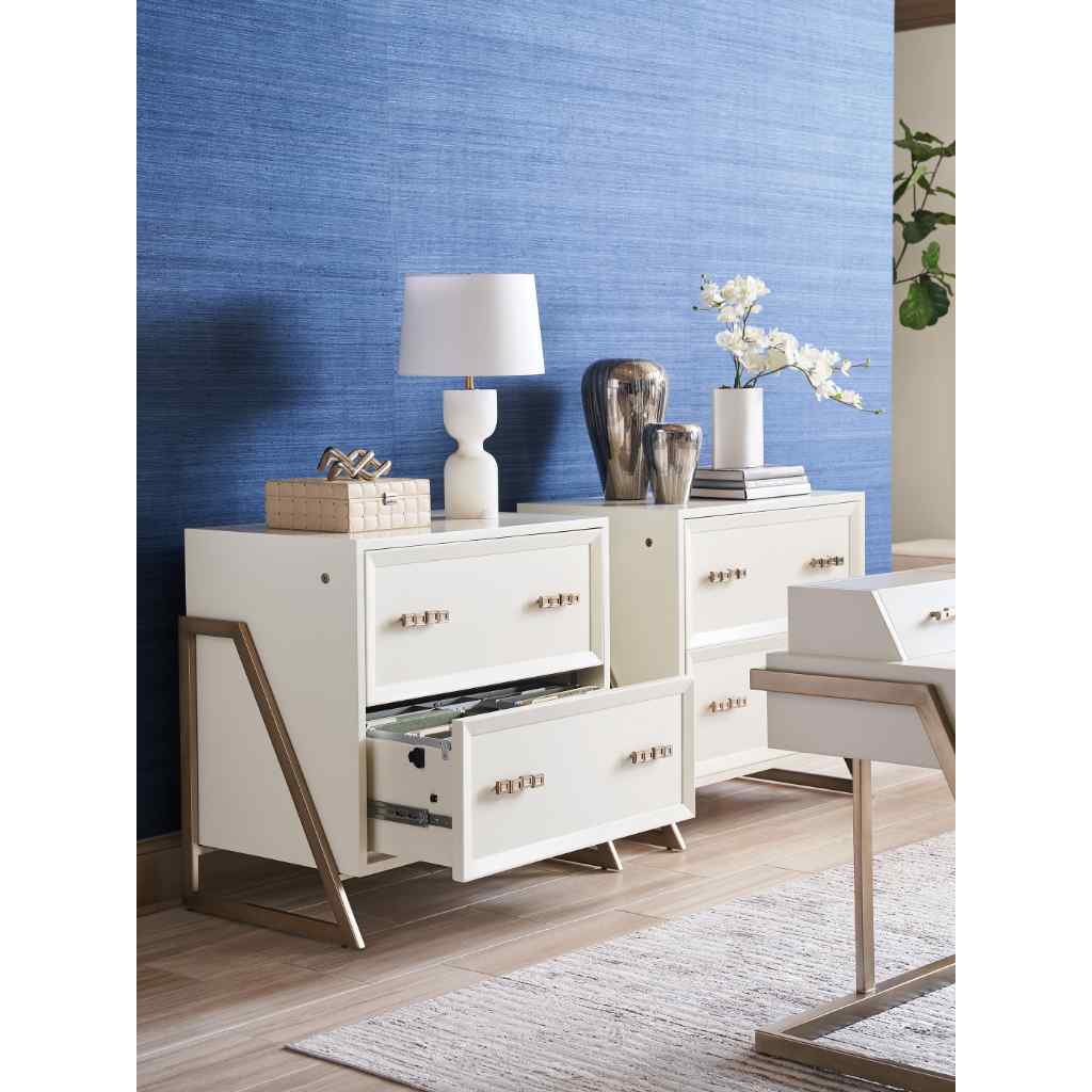 Langley File Chest Brown