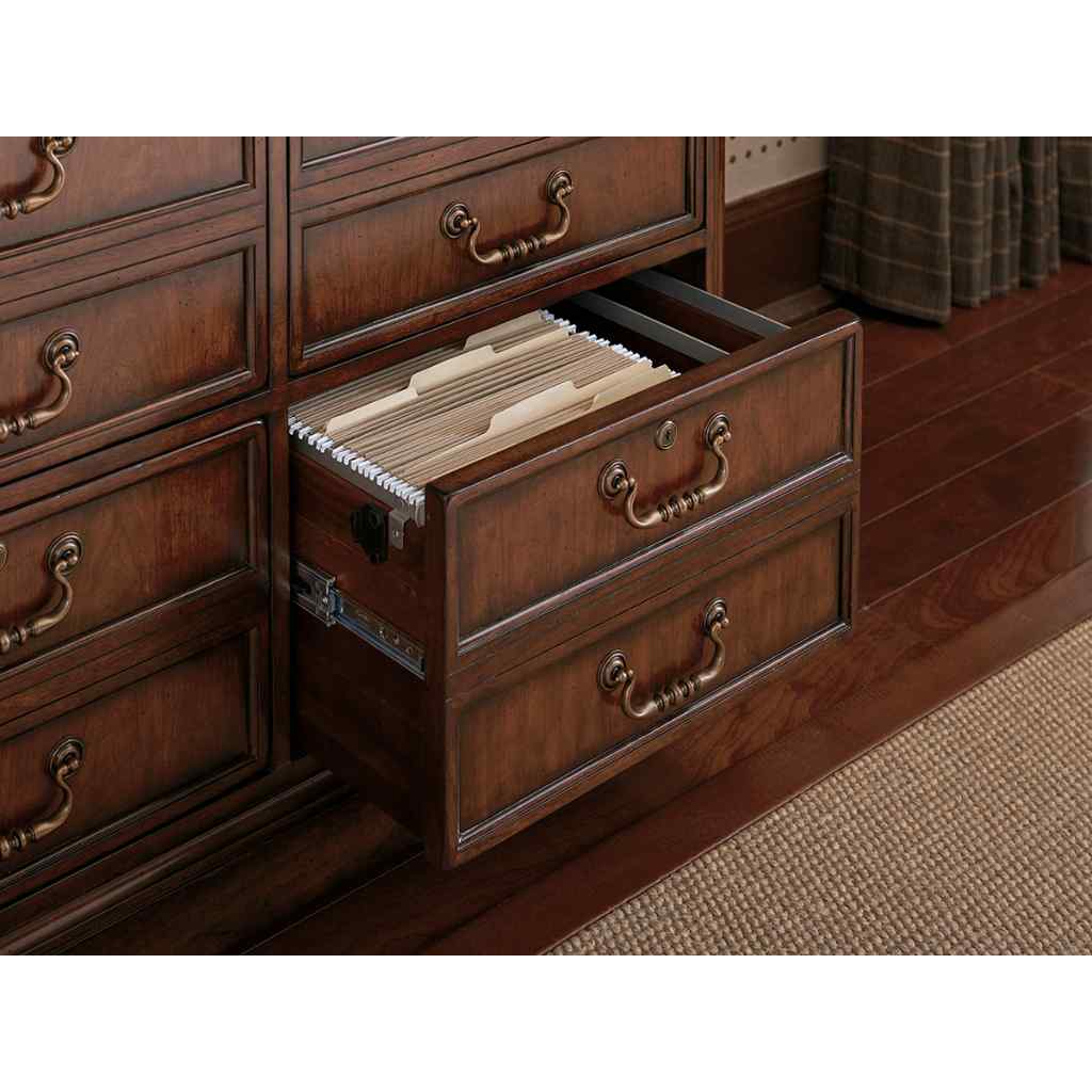 Lanier File Chest Aged Bronze