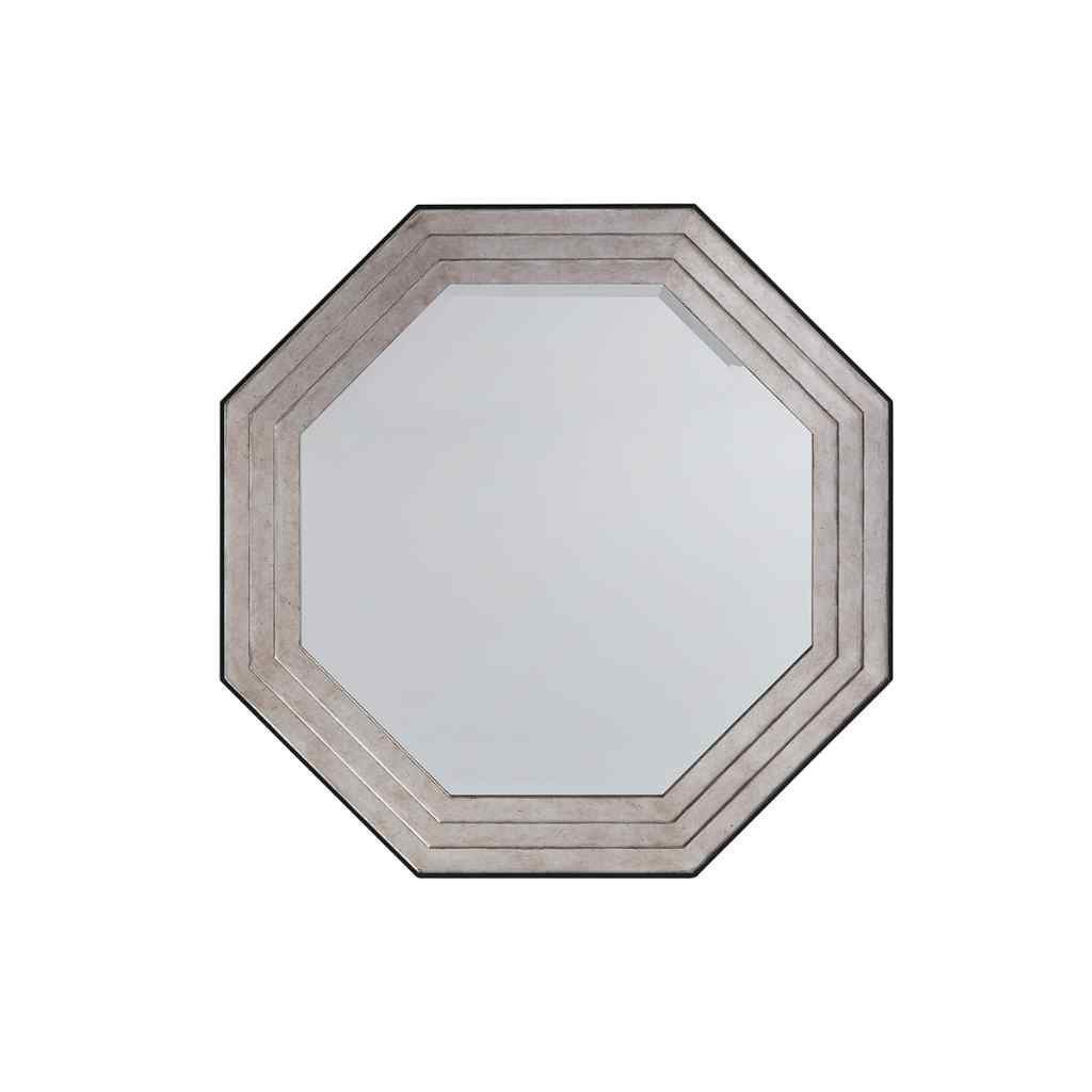 Latour Octagonal Mirror Silver Leaf