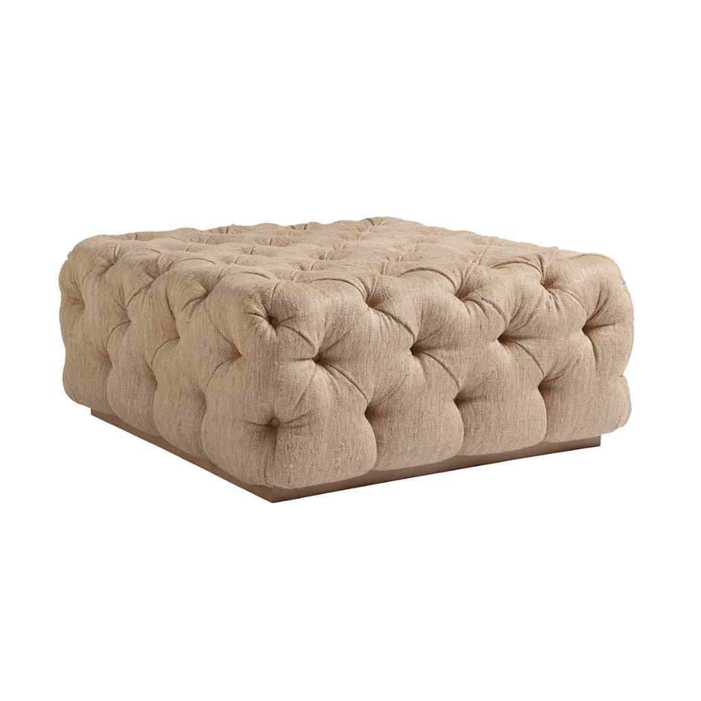 Laurel Cocktail Ottoman Aged Bronze
