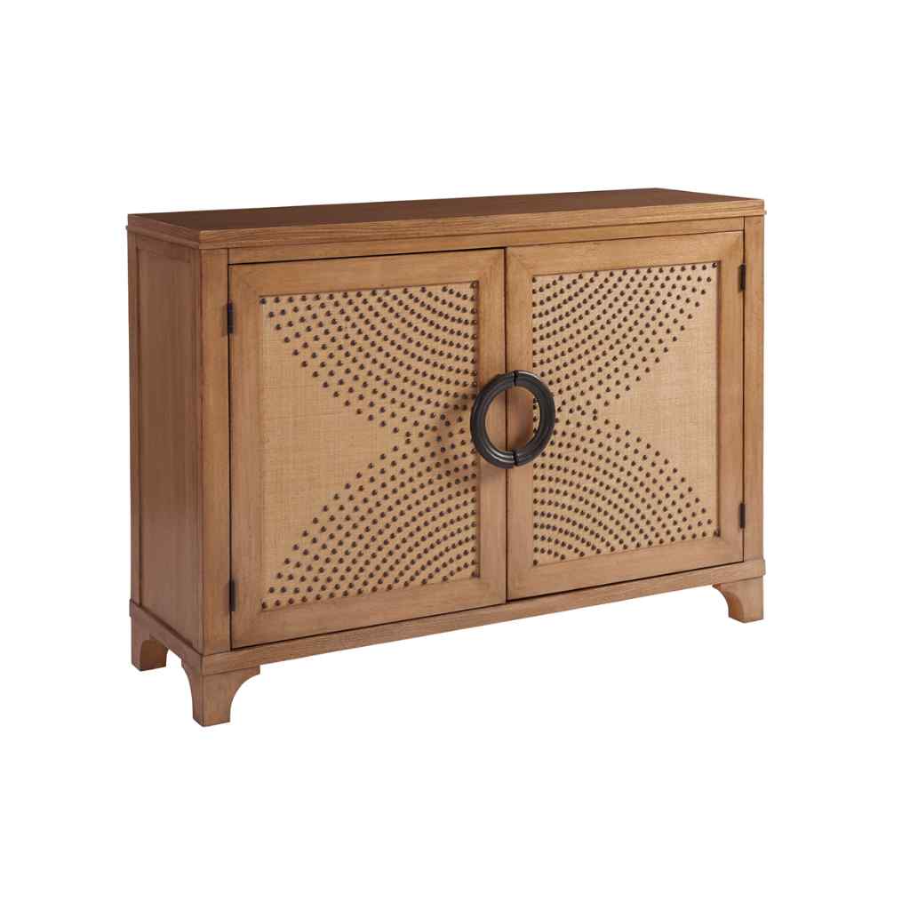 Lido Isle Nailhead Hall Chest - Newport Brown