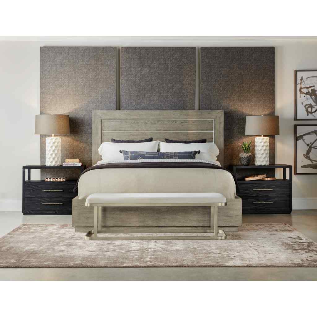 Linville Falls Mill Ridge California King Panel Bed Brown