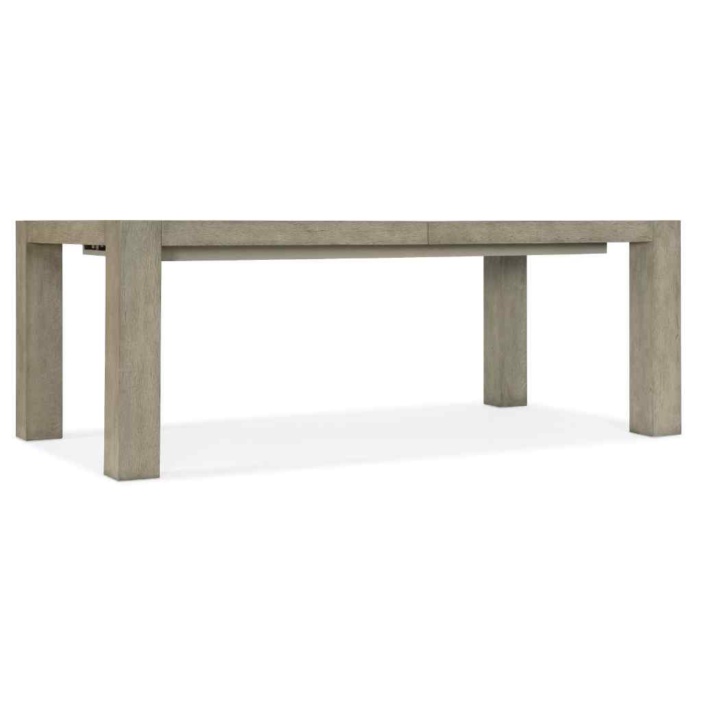 Linville Falls North Fork Rectangle Dining Table with 1-24in Leaf Gray