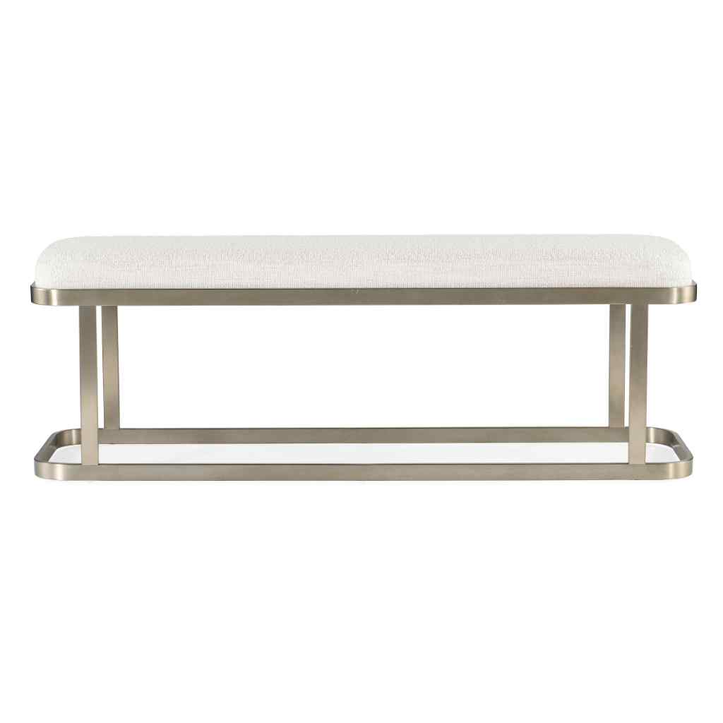 Linville Falls River Branch Upholstered Bench Beige