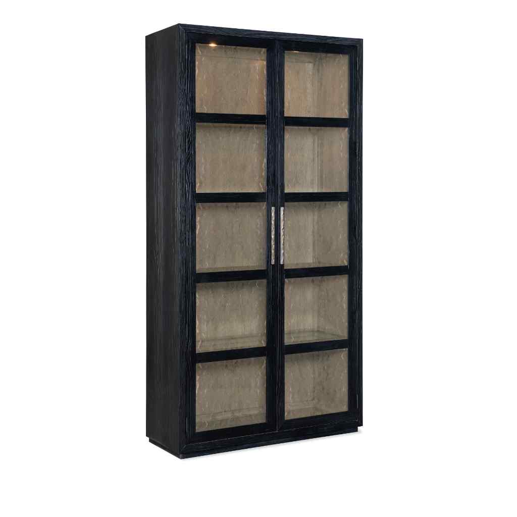 Linville Falls Shou Sugi Ban Curio Cabinet Black