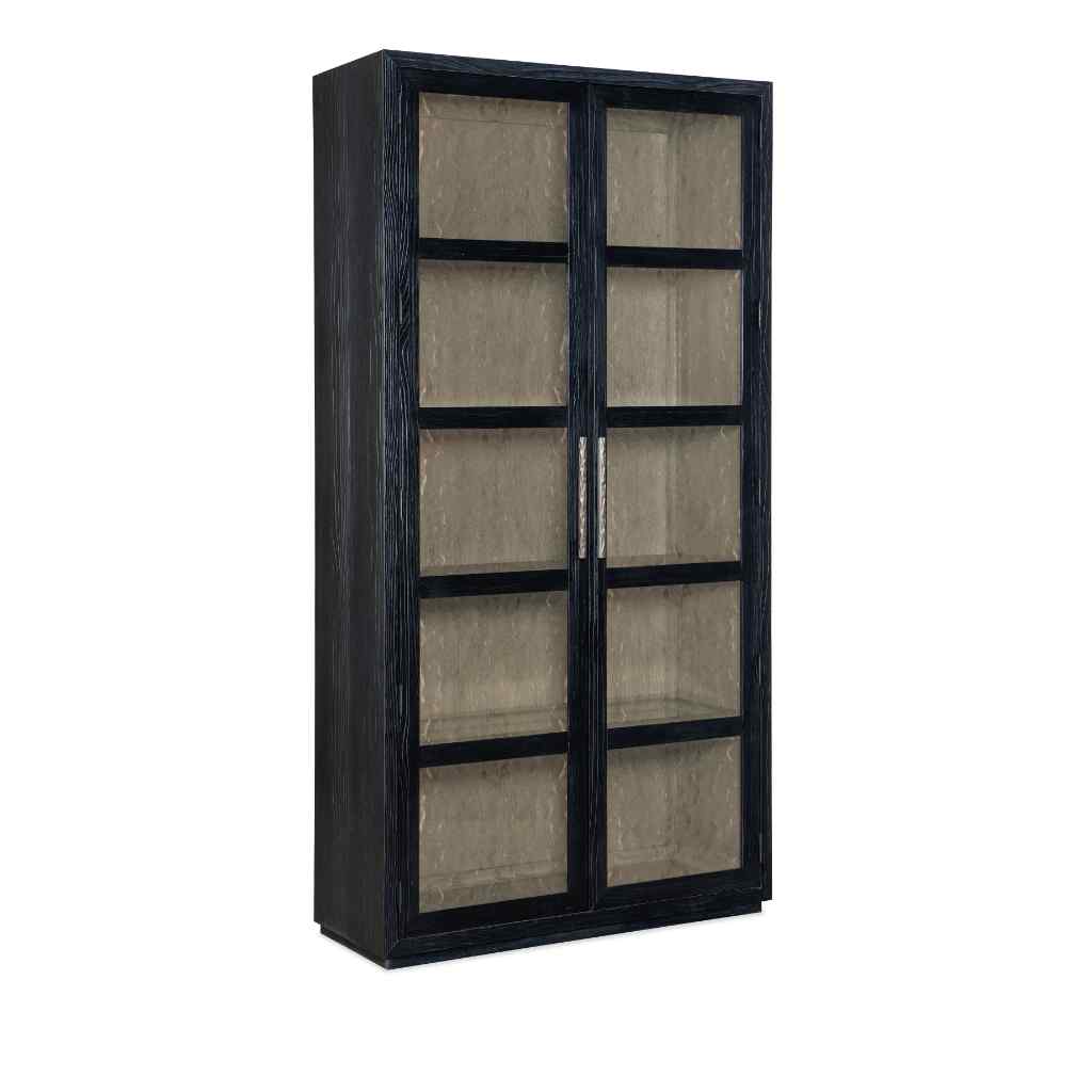 Linville Falls Shou Sugi Ban Curio Cabinet Black