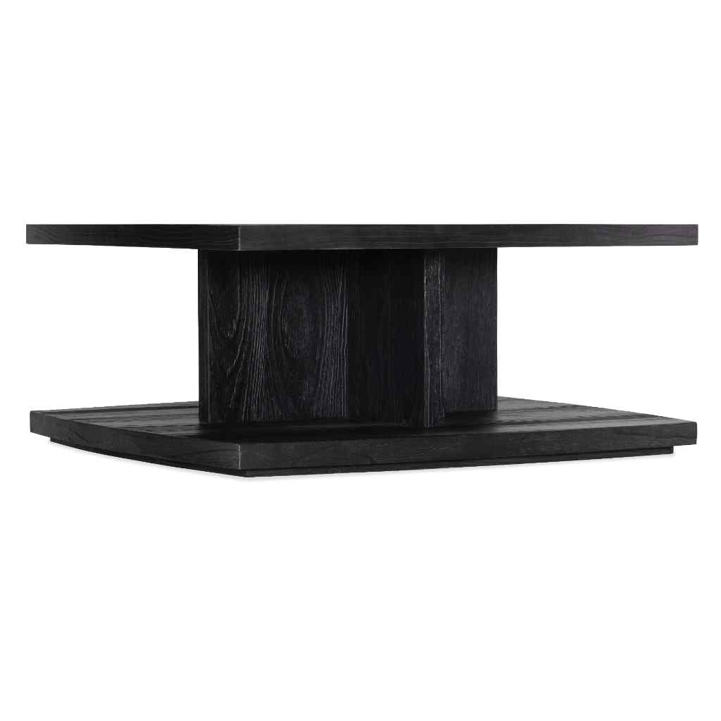 Linville Falls Shou Sugi Ban Square Cocktail Table Black