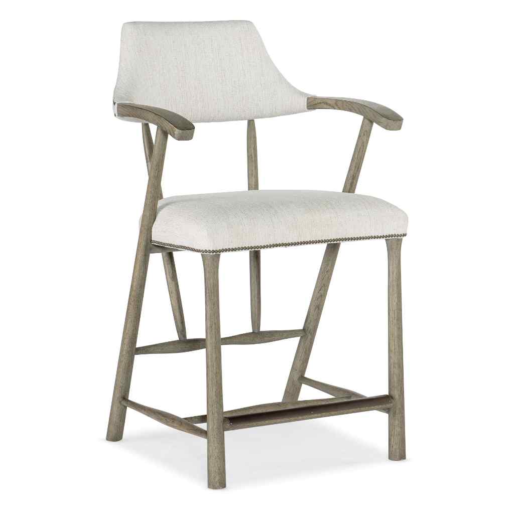 Linville Falls Stack Rock Counter Stool Beige