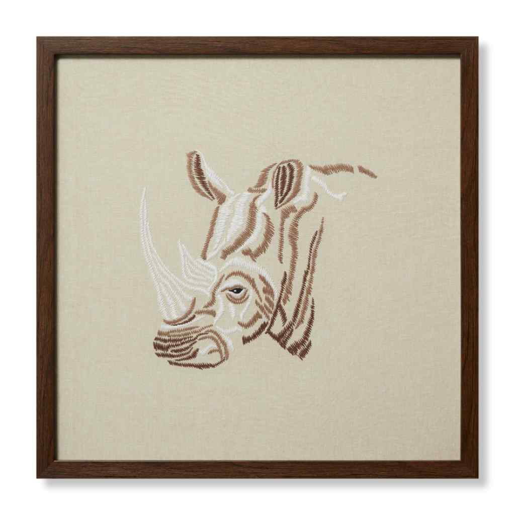 Loloi Black Rhino Collection Beige / Ivory Wall Art BLACX Beige / Ivory / 2' x 2' Wall Art