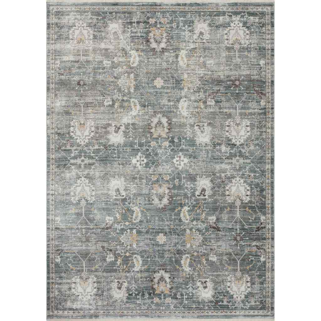 Loloi Bonney Collection Lagoon / Ivory Rug BNY-03 Lagoon / Ivory / 11'-6" x 15'-5"