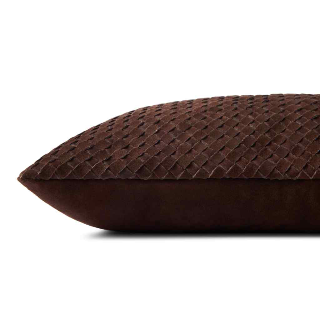 Loloi Brown Pillow PLL0129 Brown / 13'' x 21'' Cover w/Down Insert