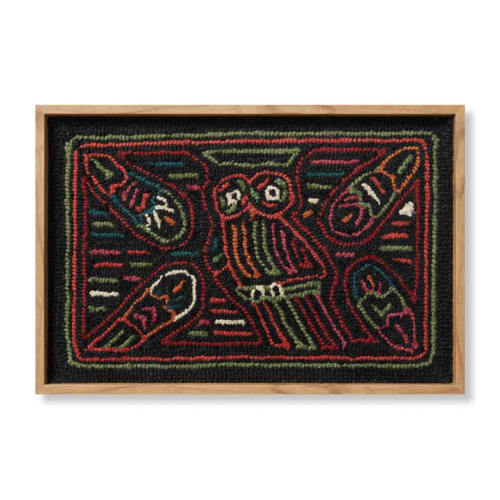Loloi Buho Collection Multi / Black Wall Art BUHOX Multi / Black / 2'-2" x 1'-6" Wall Art