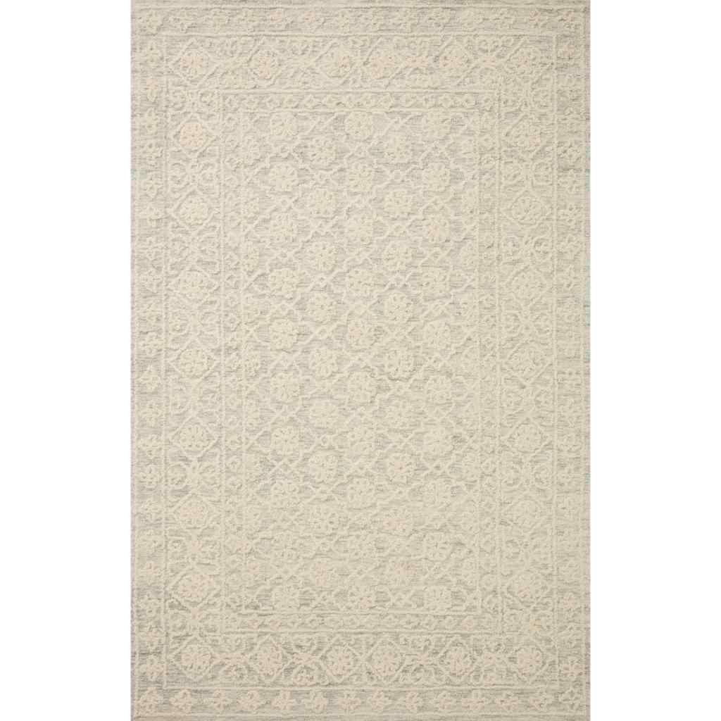 Loloi Cecelia Collection Mist / Ivory Rug CEC-01 Mist / Ivory / 9'-3" x 13'
