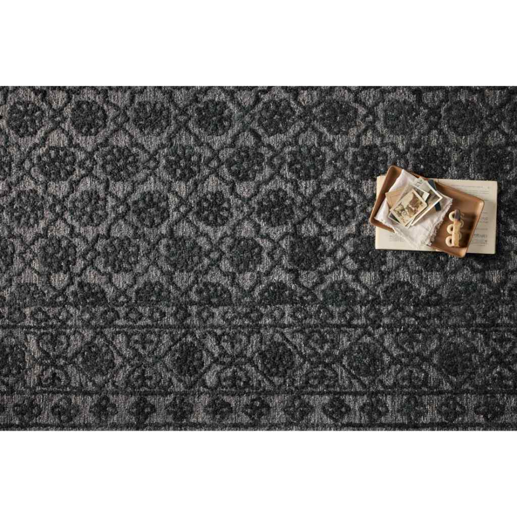 Loloi Cecelia Collection Smoke / Dk. Grey Rug CEC-01 Smoke / Dk. Grey / 2'-3" x 3'-9"