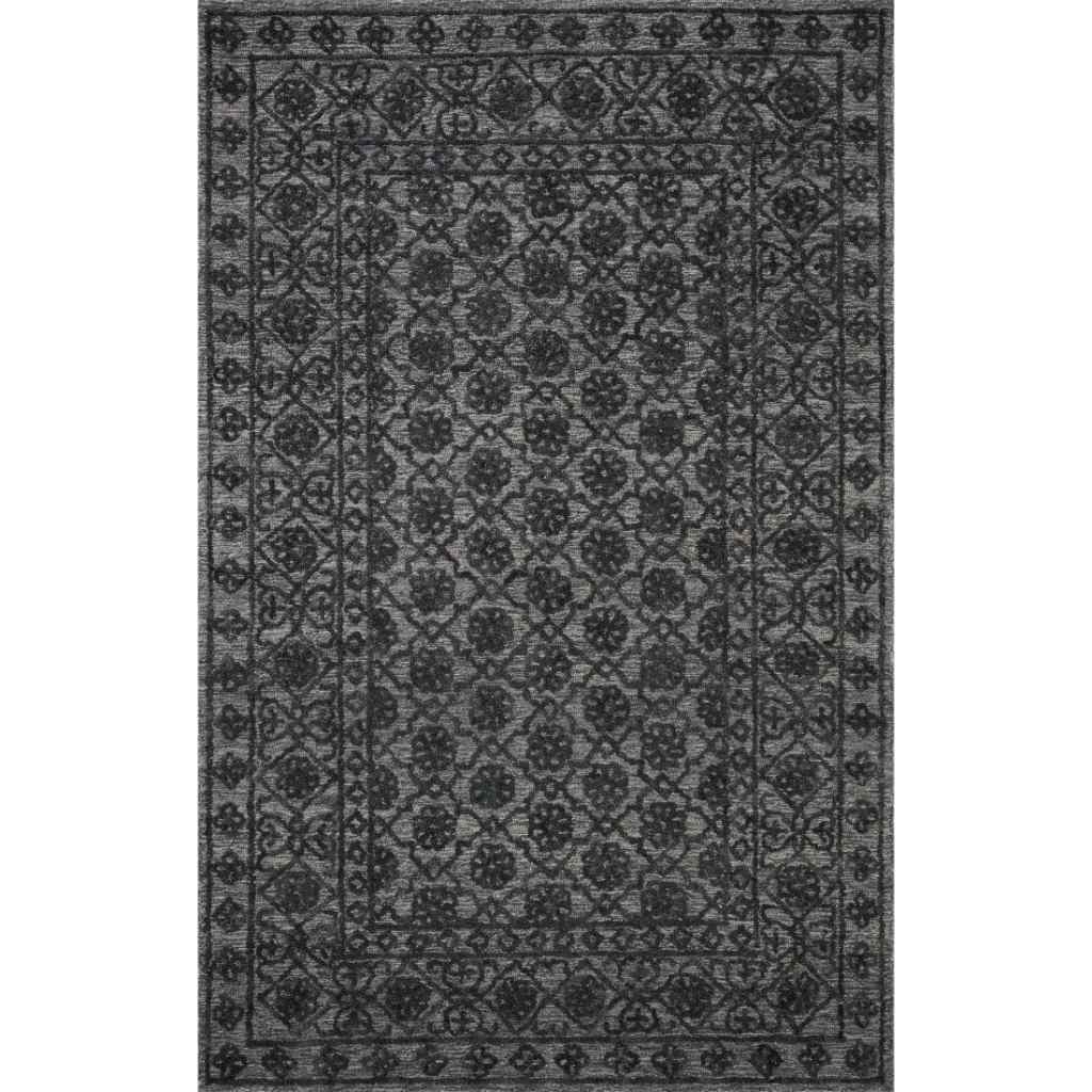 Loloi Cecelia Collection Smoke / Dk. Grey Rug CEC-01 Smoke / Dk. Grey / 9'-3" x 13'