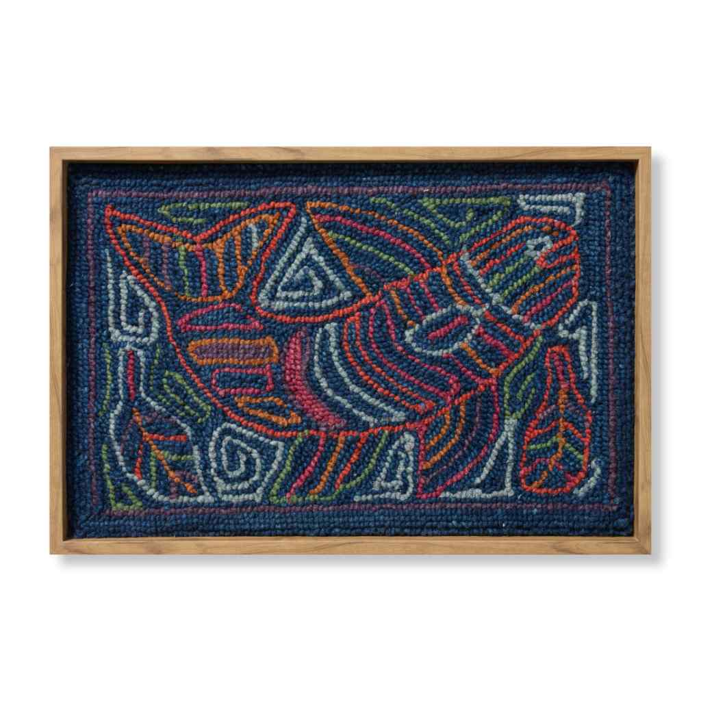 Loloi Cholon Collection Black / Multi Wall Art CHOLO Black / Multi / 2'-2" x 1'-6" Wall Art
