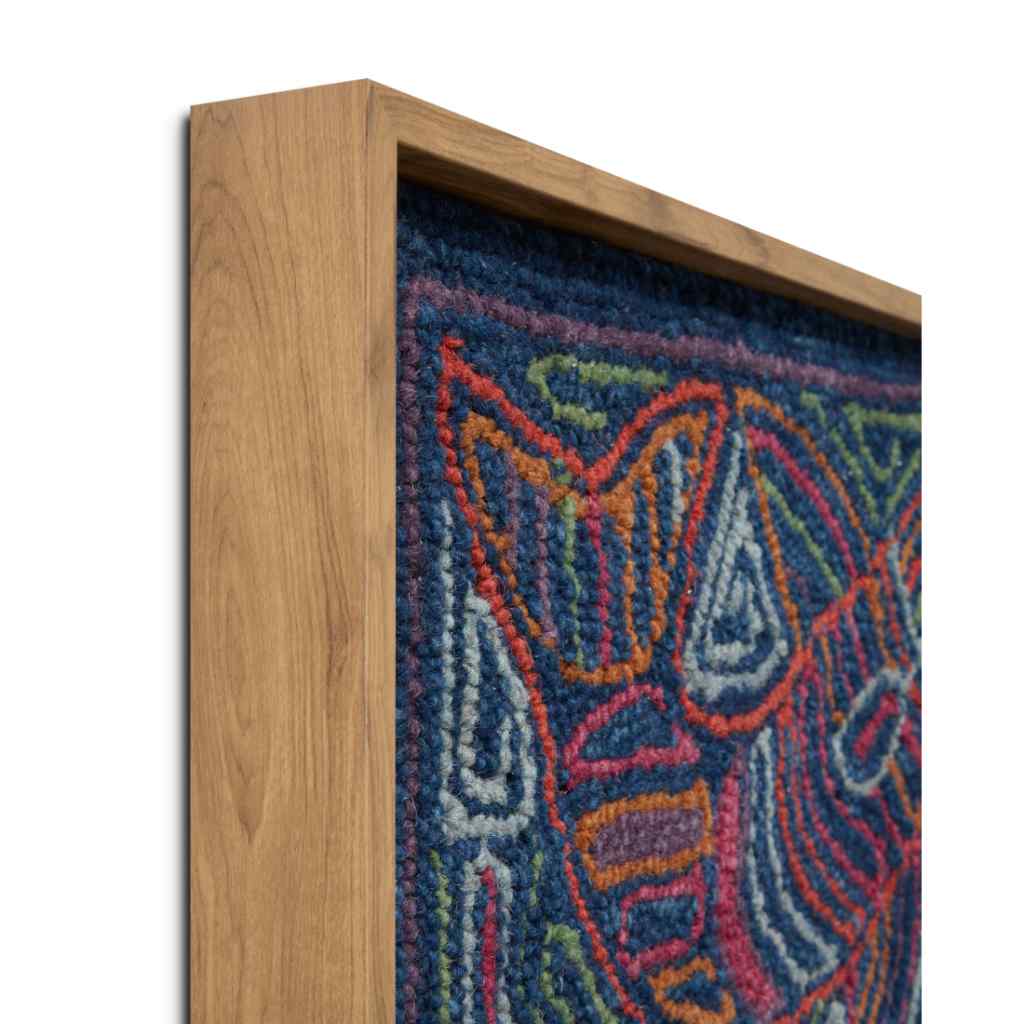 Loloi Cholon Collection Black / Multi Wall Art CHOLO Black / Multi / 2'-2" x 1'-6" Wall Art