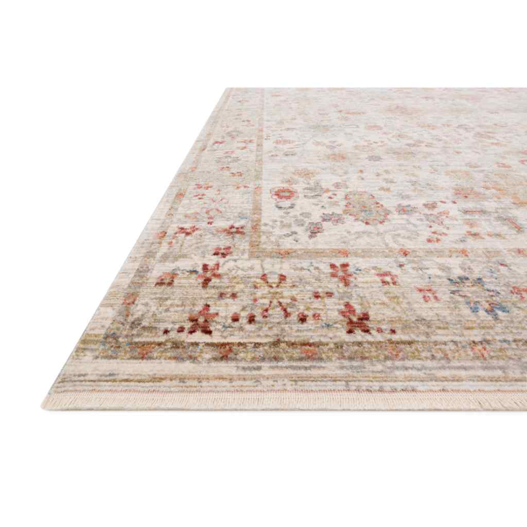 Loloi Claire Collection Ivory / Multi Rug CLE-05 Ivory / Multi / 18" x 18" Sample