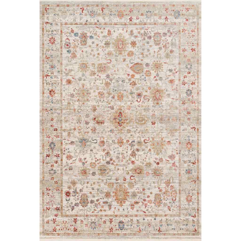 Loloi Claire Collection Ivory / Multi Rug CLE-05 Ivory / Multi / 9'-6" x 13'
