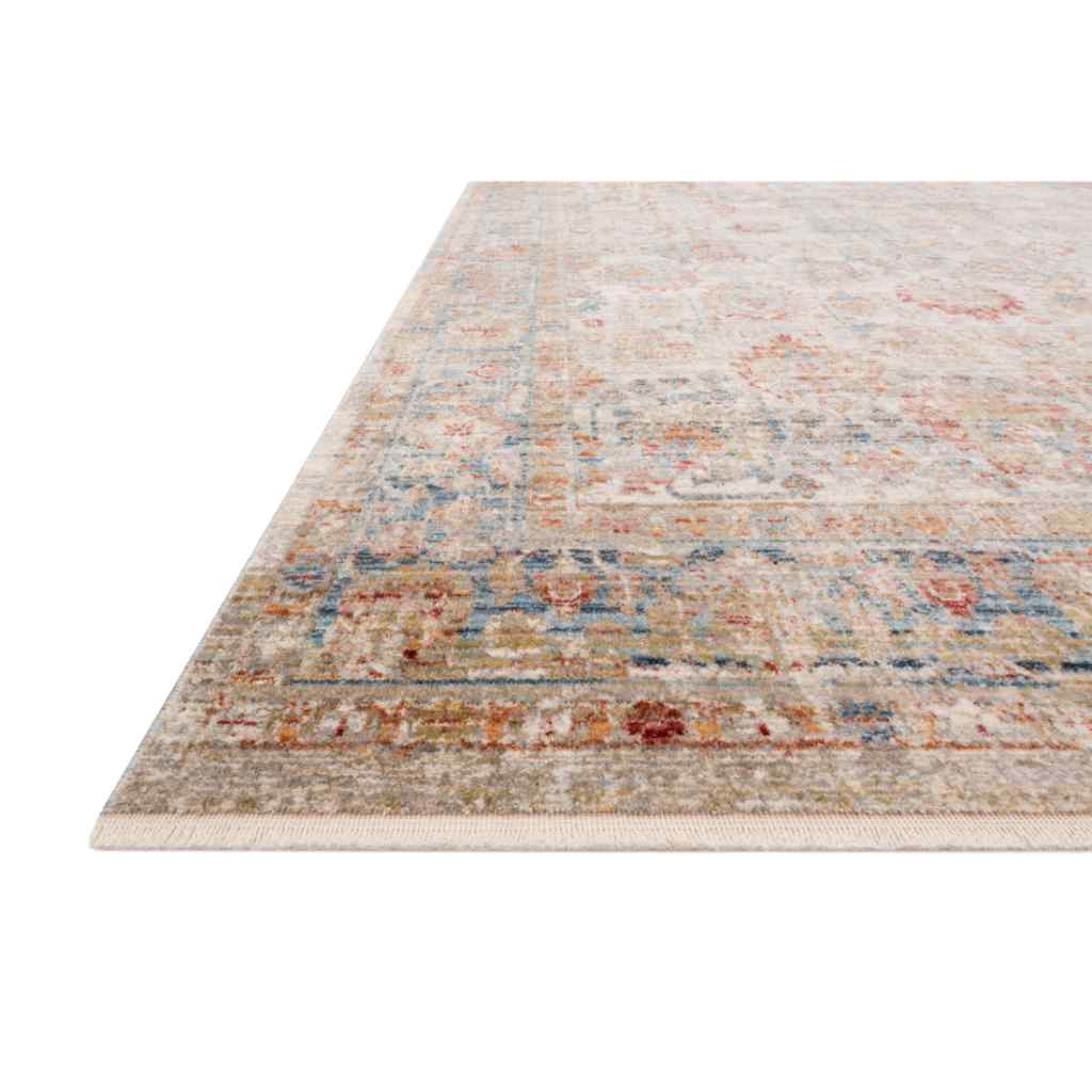 Loloi Claire Collection Ivory / Ocean Rug CLE-02 Ivory / Ocean / 18" x 18" Sample