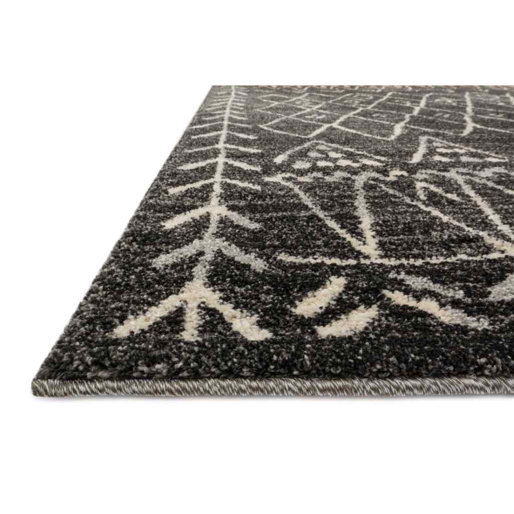 Loloi Emory Collection Black / Ivory Rug EB-09 Black / Ivory / 18" x 18" Sample
