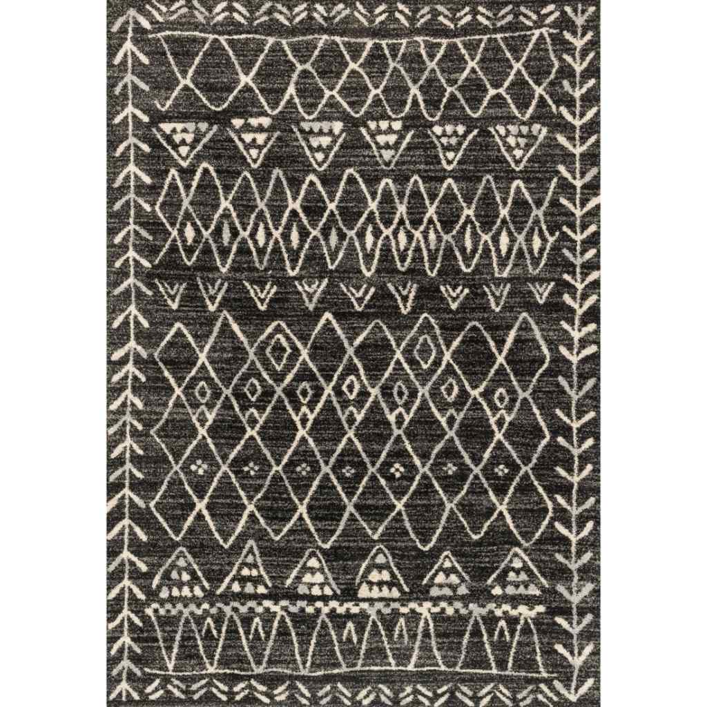 Loloi Emory Collection Black / Ivory Rug EB-09 Black / Ivory / 7'-7" x 10'-6"