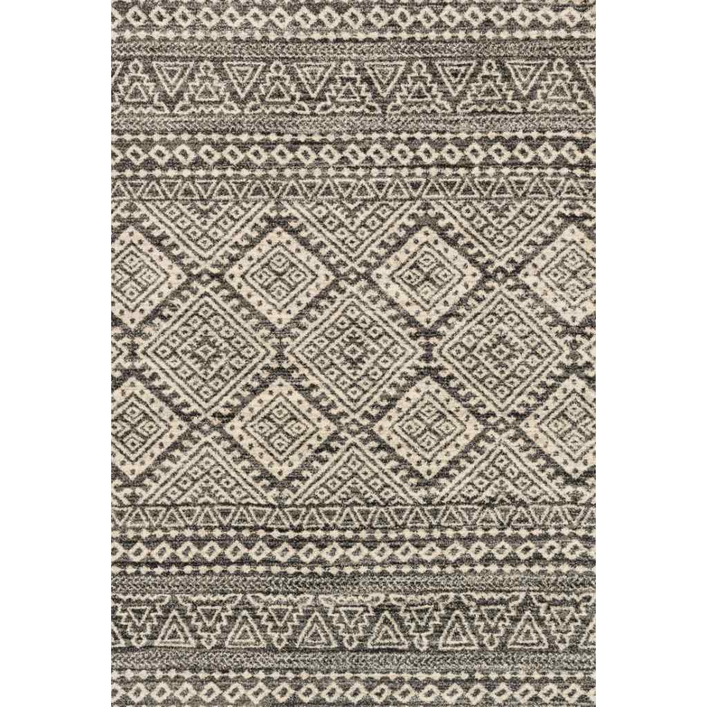 Loloi Emory Collection Graphite / Ivory Rug EB-08 Graphite / Ivory / 7'-7" x 10'-6"