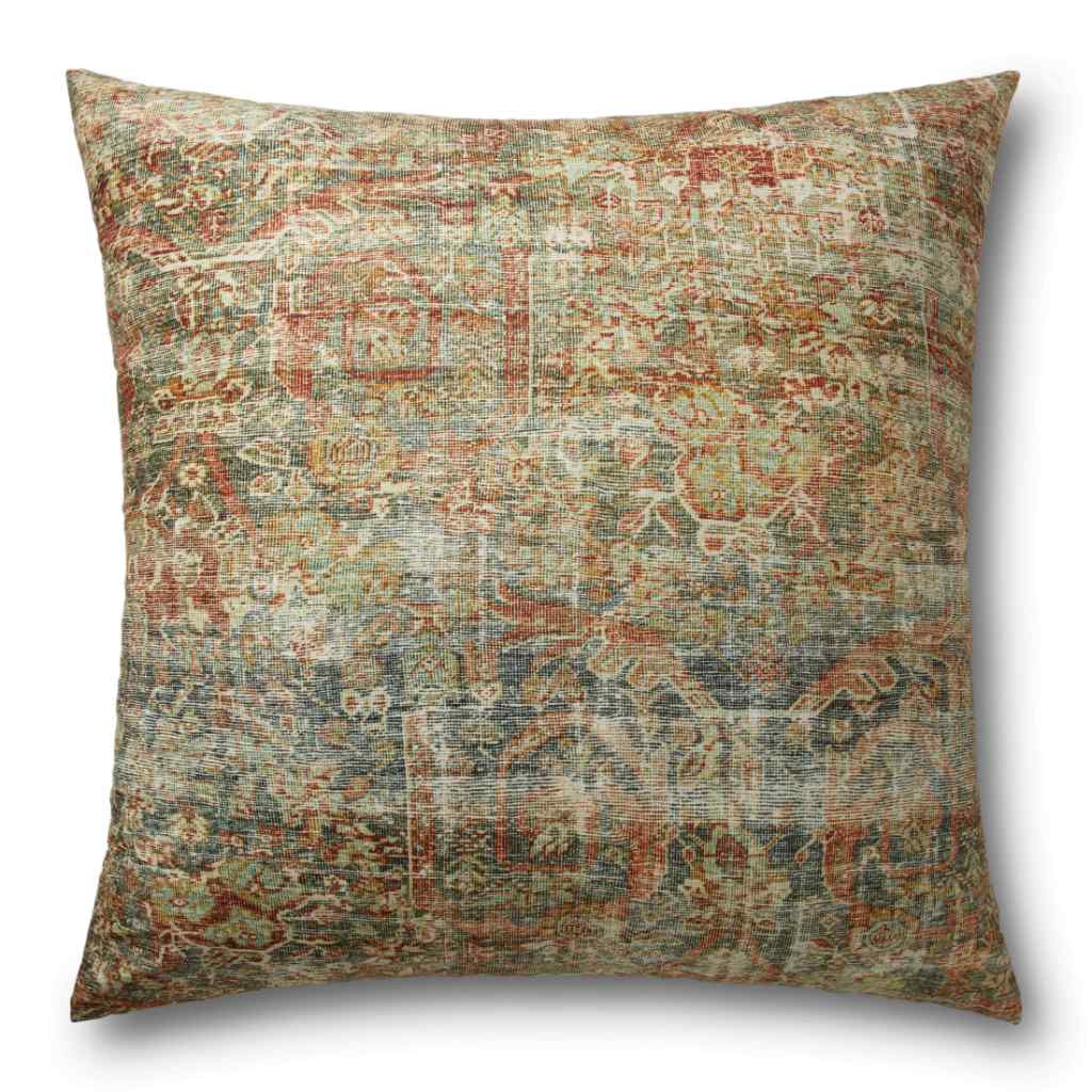 Loloi Floor Pillows Collection Spice / Multi Pillow FP0005 Spice / Multi / 36"W x 36"D x 6"H