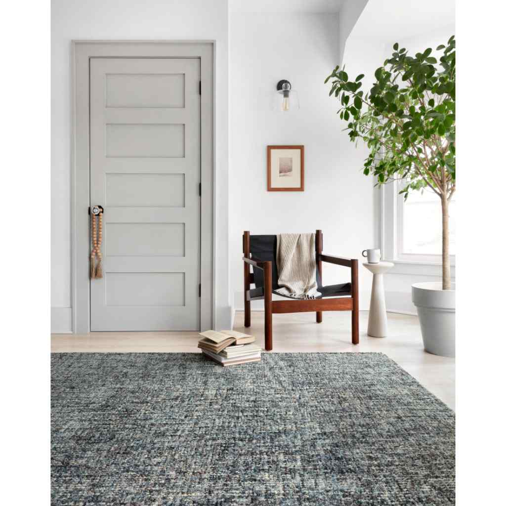 Loloi Harlow Collection Denim / Charcoal Rug HLO-01 Denim / Charcoal / 2'-6" x 7'-6"