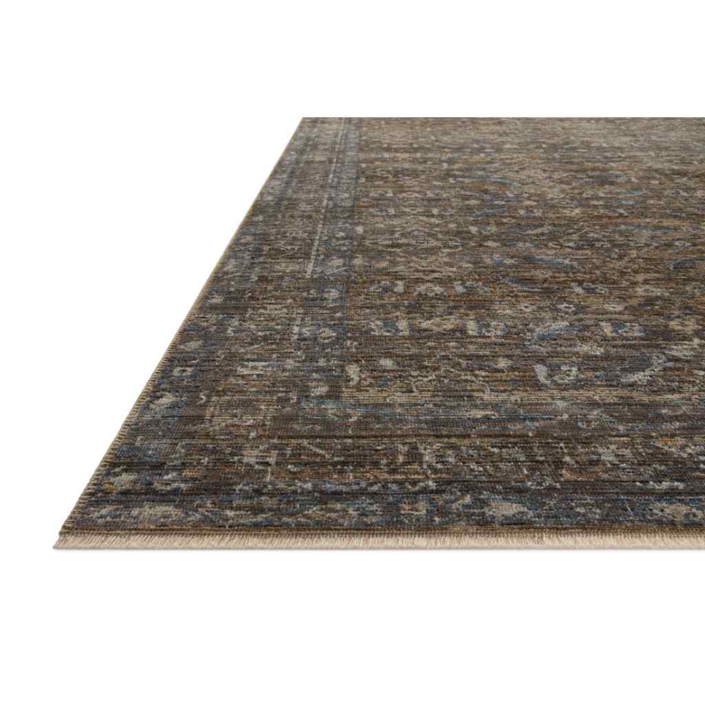 Loloi Heritage Collection Lagoon / Tobacco Rug HER-14 Lagoon / Tobacco / 18" x 18" Sample