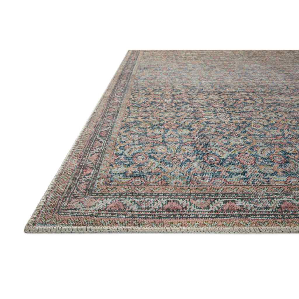 Loloi II Adrian Collection Denim / Multi Rug ADR-04 Denim / Multi / 18" x 18" Sample