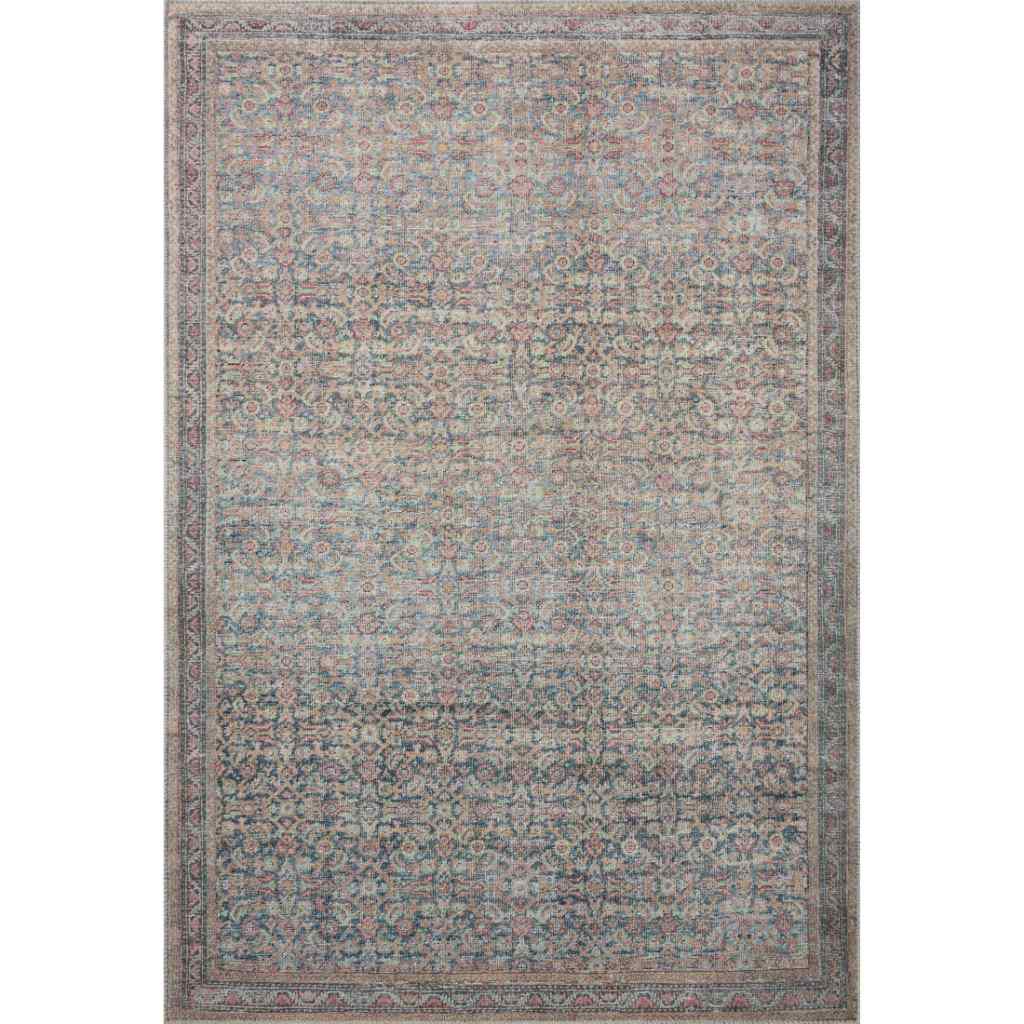 Loloi II Adrian Collection Denim / Multi Rug ADR-04 Denim / Multi / 2'-3" x 3'-9"