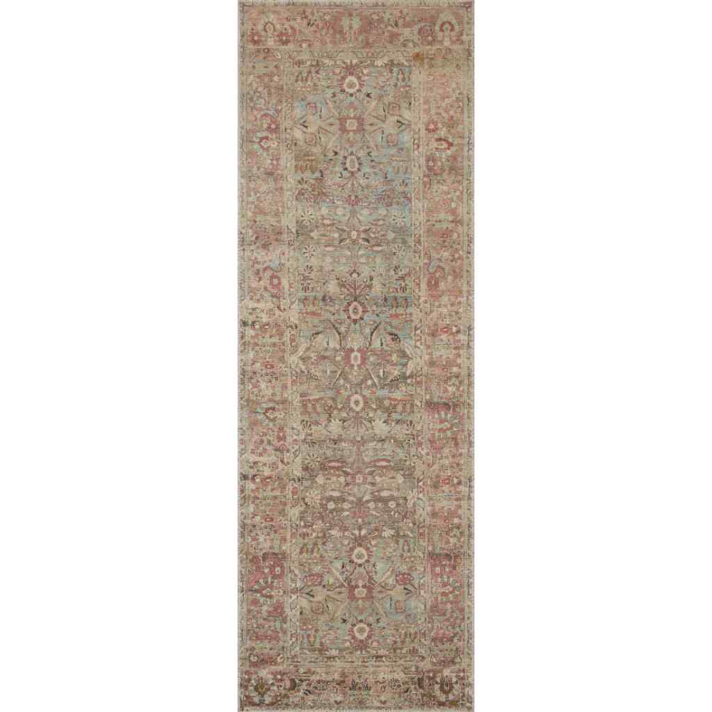 Loloi II Adrian Collection Ocean / Clay Rug ADR-06 Ocean / Clay / 2'-6" x 12'-0"