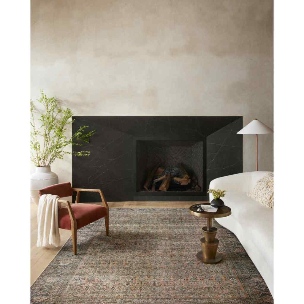 Loloi II Adrian Collection Terracotta / Multi Rug ADR-03 Terracotta / Multi / 18" x 18" Sample