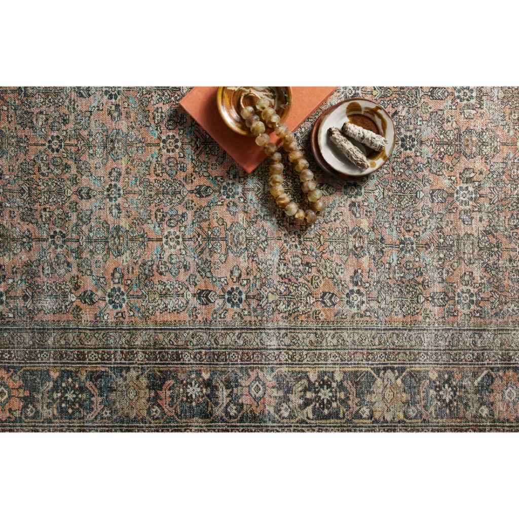 Loloi II Adrian Collection Terracotta / Multi Rug ADR-03 Terracotta / Multi / 18" x 18" Sample